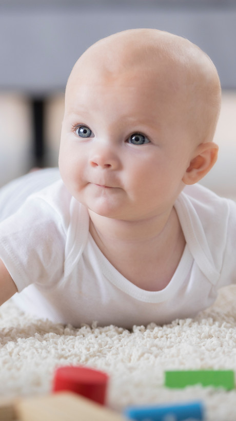 Cute Baby Crawling