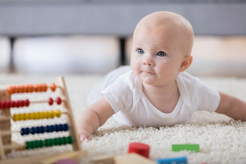 Cute Baby Crawling