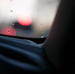 Raindrops on Car Window