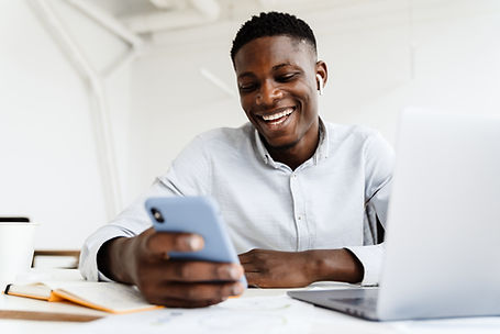 Man Using Smartphone