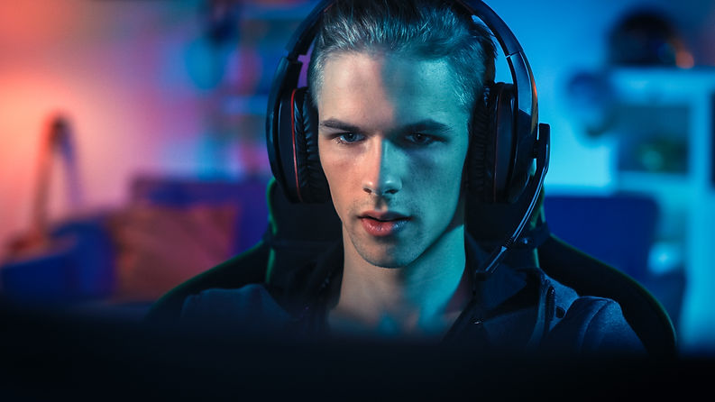 Man listening to music