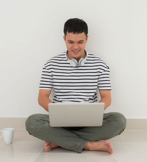 Man on His Laptop