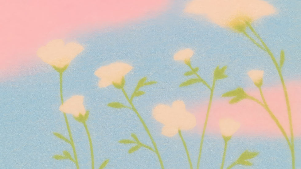 Pastel Flower Scene