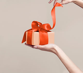 Cadeau avec ruban