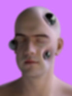 Surreal Bald Portrait