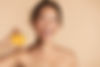 Smiling Woman with Orange