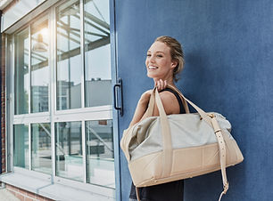 Woman with Sports Bag