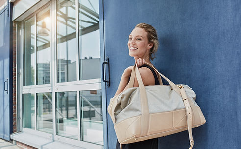 Woman with Sports Bag