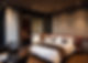 Modern room interior with wood items