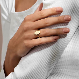 Détails de la bague en or