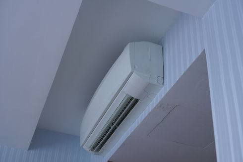 air conditioner mounted on a wall