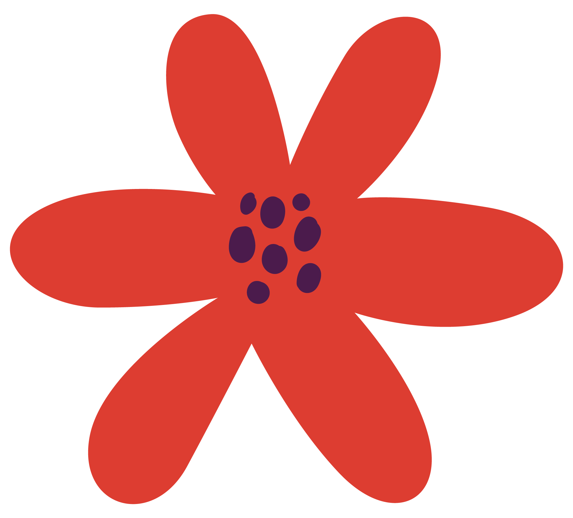 Red Petal Flower
