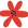 Fleur à pétales rouges