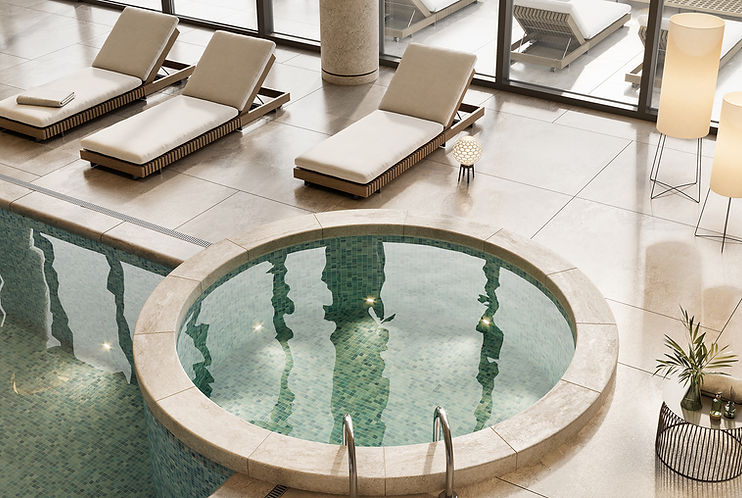 Piscina de spa interior