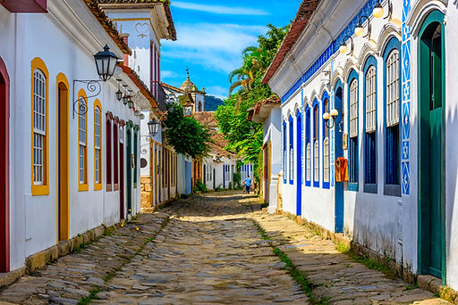 Rua de pedras em Paraty