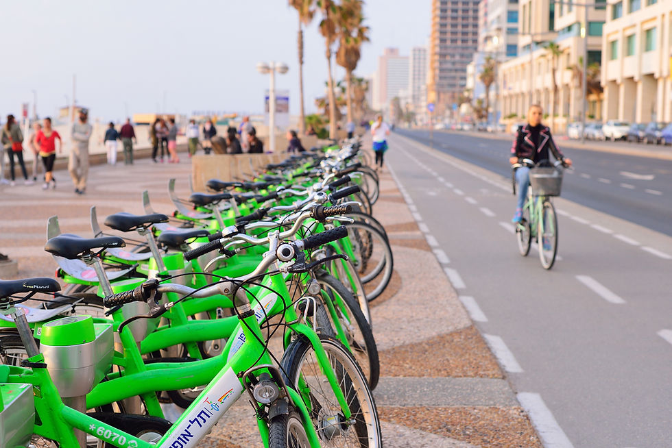 Vélos garés