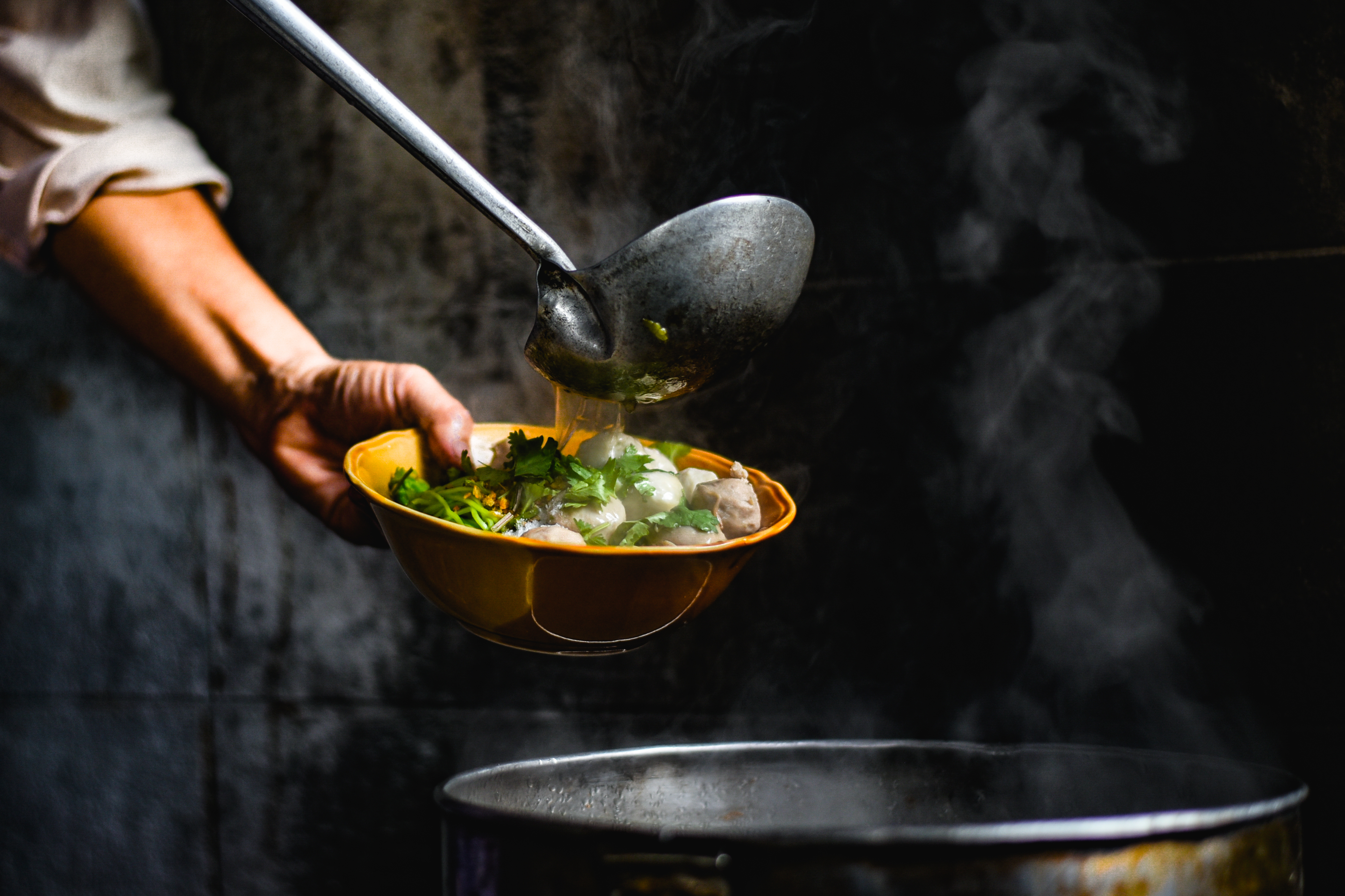 Arranged Food and Objects