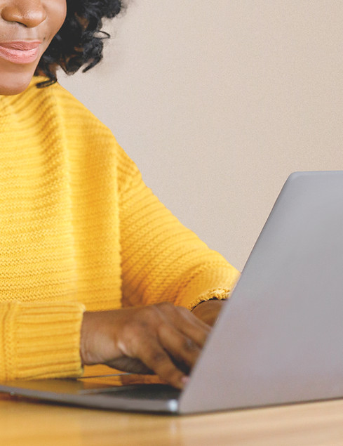 Woman Using Laptop