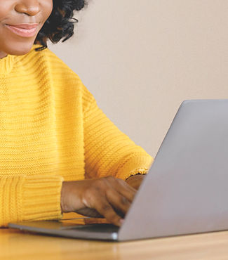 Woman Using Laptop