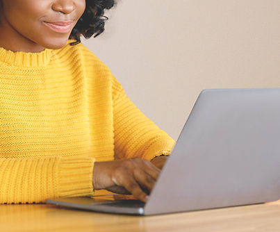 Woman Using Laptop