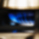 Close-up of gas stove burner