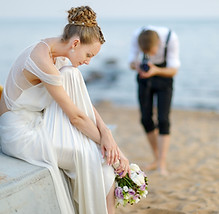 Pose de la mariée