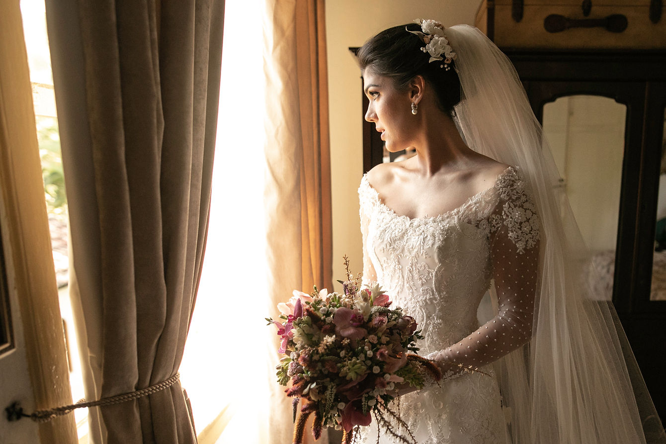 Bride By Window