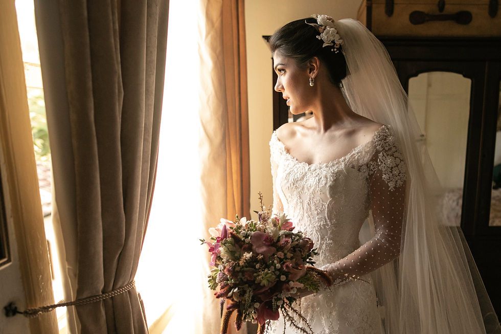 Bride By Window