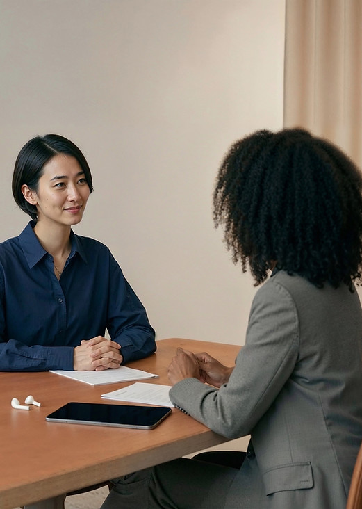 Professional interview meeting