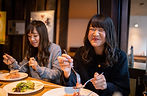 Women Enjoying Dinner