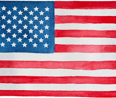 American Flag Illustration