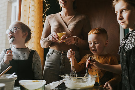 Family Baking Together