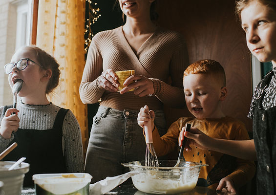 Family Baking Together
