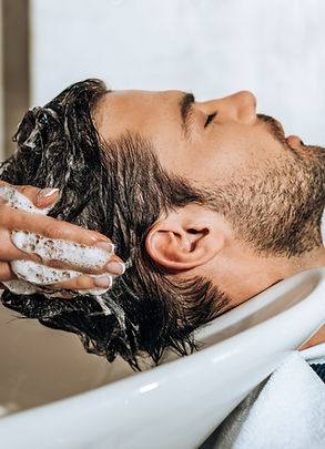 Man Getting Hair Washed
