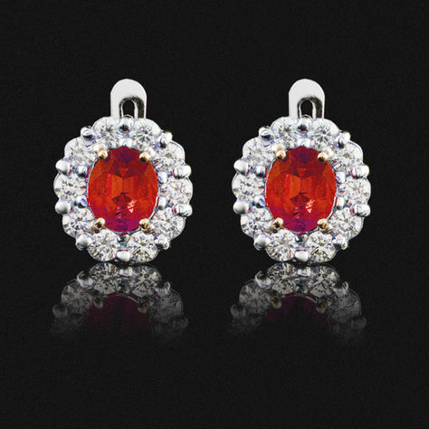 Authenticated Ruby earrings at Garner Wallace in Keller.