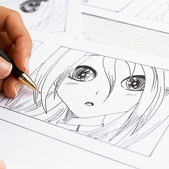 Manga Drawing Scene