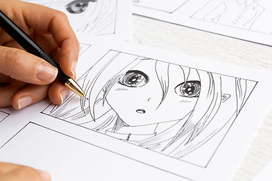 Manga Drawing Scene