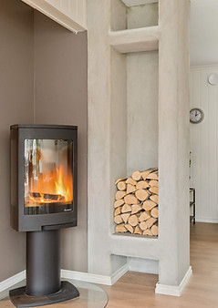 Intérieur de cheminée moderne