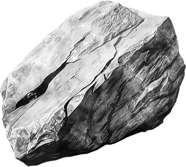 Monochrome Rock Illustration