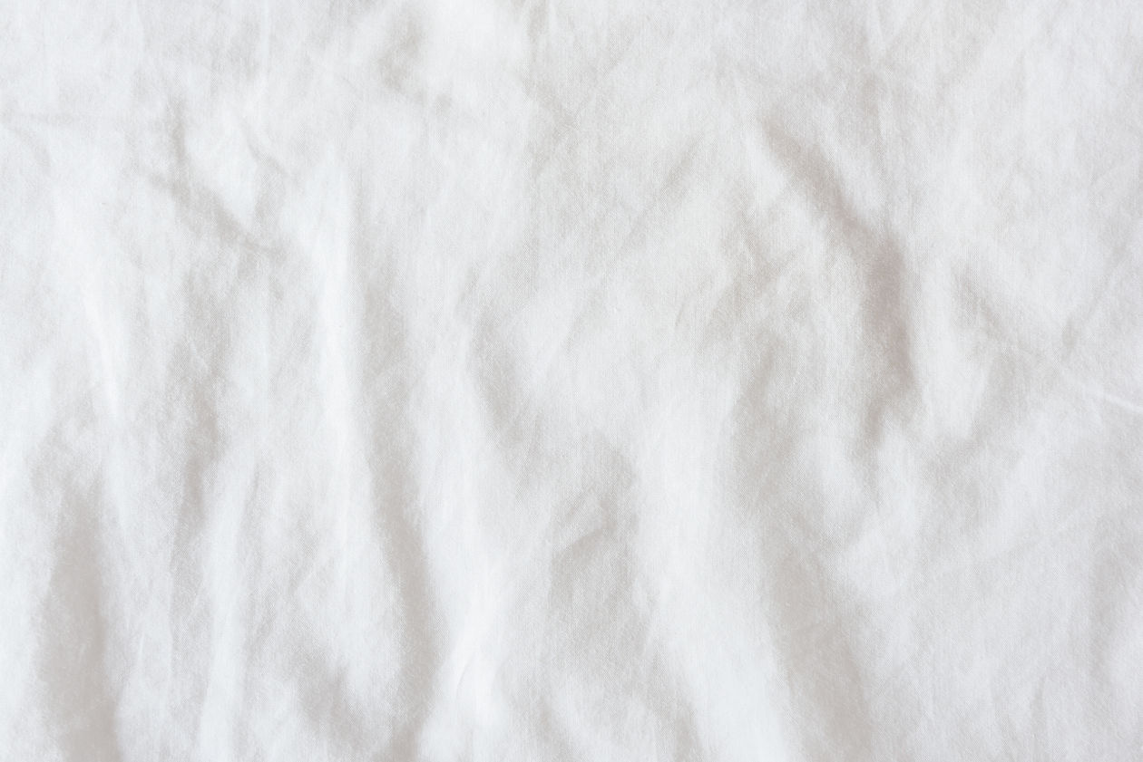 Wrinkled White Fabric