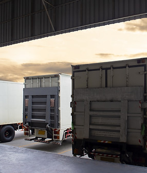 Trucks Parked In Line
