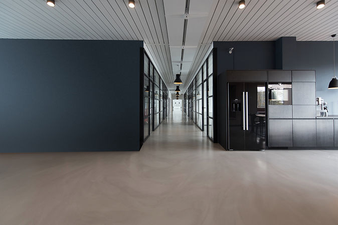 Modern Office Hallway