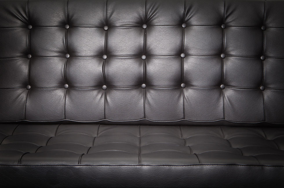 Black Sofa Leather Background