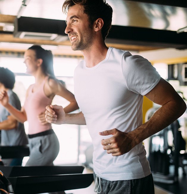 People Running on Treadmills