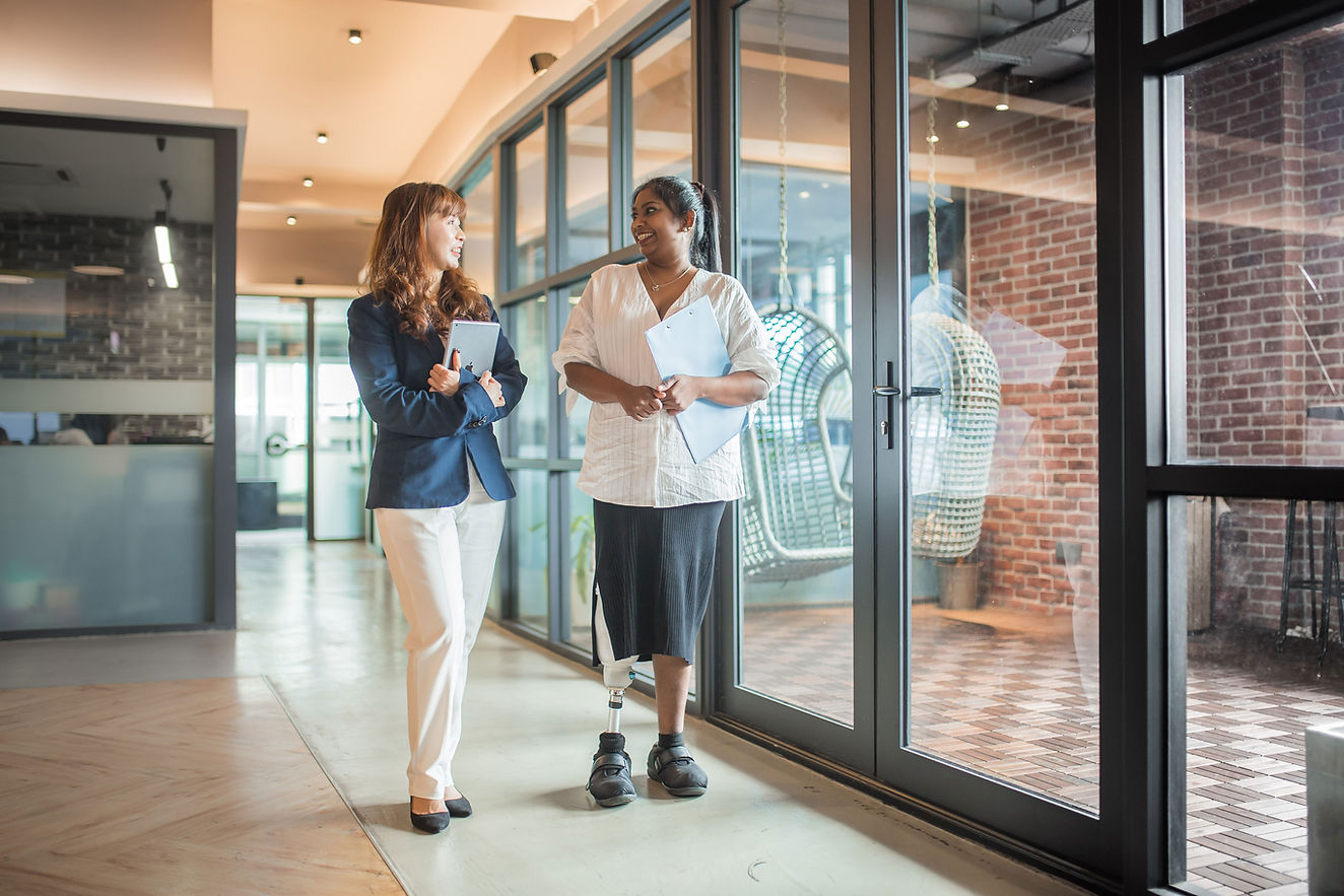 Office Corridor Talk