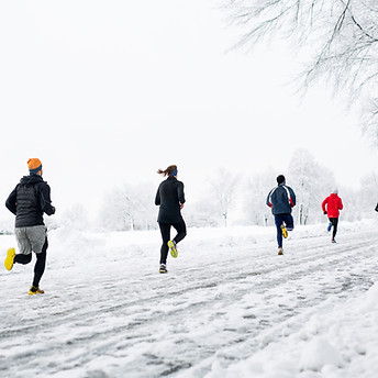 Joggen im Schnee