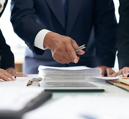 Group of lawyers discussing on a lawsuit