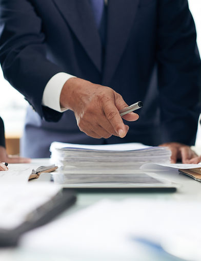 Group of lawyers discussing on a lawsuit