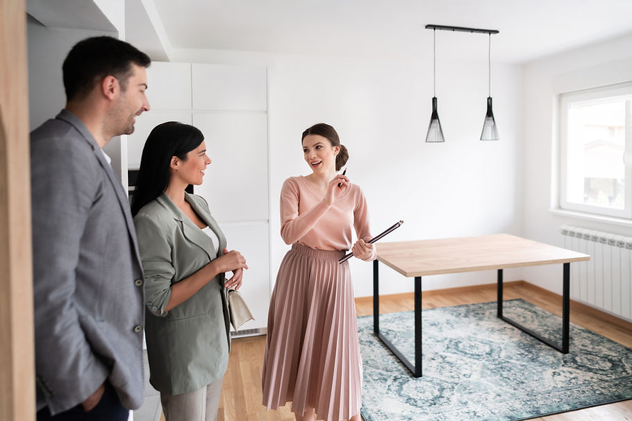 Realtor Showing a House