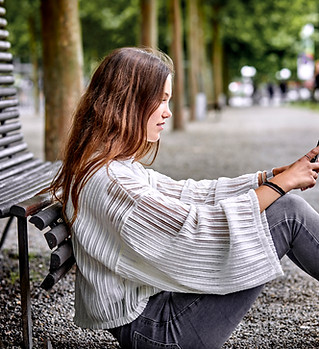 Teenager with Mobile Phone